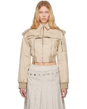ROKH Broken Harrington Jacket - Natural