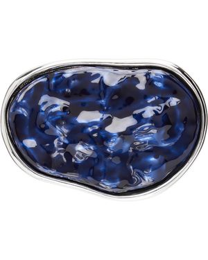 Toga Broche Ronde À Ondulations - Bleu