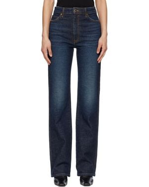 KHAITE Danielle Stretch Jeans - Blue