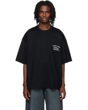 WOOYOUNGMI Lettering Graphic T-Shirt - Black