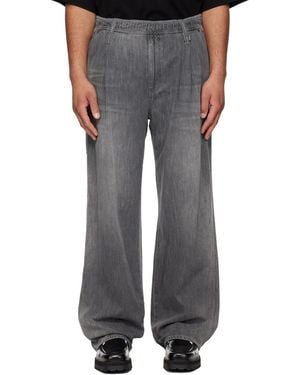 WOOYOUNGMI Lightweight Banding Jeans - Black
