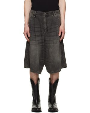 R13 Jesse Carpenter Denim Shorts - Black