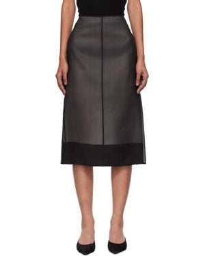 GIA STUDIOS Lucienne Midi Skirt - Black