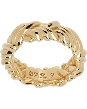 Bottega Veneta Intreccio Ring - Metallic