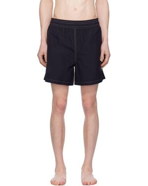 Ami Paris Beach Swim Shorts - Black