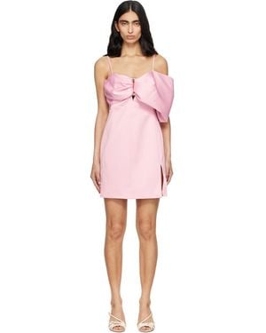 Marc Jacobs Satin 'Pop J Marc' Bow Minidress - Pink