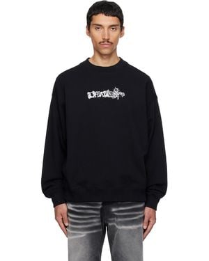 Off-White c/o Virgil Abloh Heraldic Arrow Skate Crewneck Sweatshirt - Black