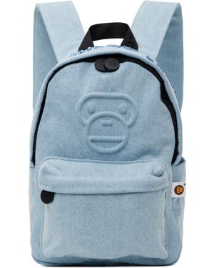A Bathing Ape Baby Milo Denim Mini Backpack - Blue