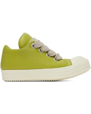Rick Owens Jumbo Lace Padded Low Ramones - Yellow