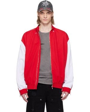 Kusikohc Full Zip Fleece Track Jacket - Red
