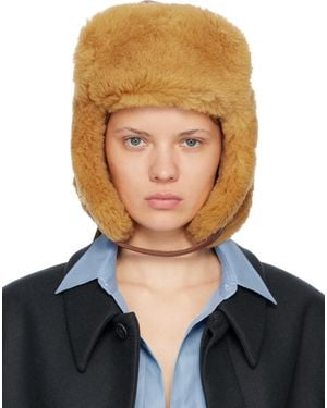 Acne Studios Shearling Hat - Blue