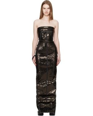 Rick Owens Temple Bustier Maxi Dress - Black