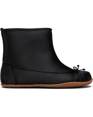Abra Bottines Baby Noires En Satin