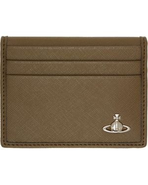 Vivienne Westwood Khaki Orb Bifold Card Holder - Green