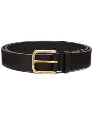 Ssstein Pinned Buckle Classic Leather Belt - Black