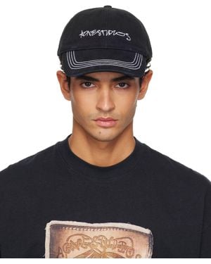 Acne Studios Twill Logo Cap - Blue