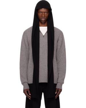 The Elder Statesman Wrap Hood - Black