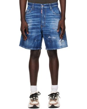 DSquared² Boxer Denim Shorts - Blue