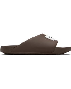 Givenchy Rubber Label Mule Slides - Black