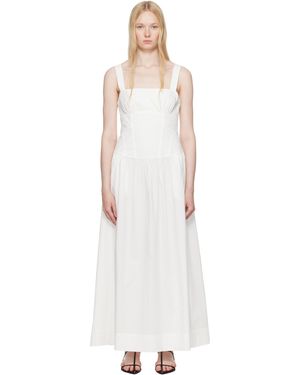 Bec & Bridge Robe Longue Dune Blanche - Noir