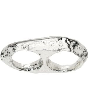 Homme Plissé Issey Miyake Cavern Ring - Black