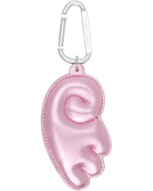 Sandy Liang Wing Bag Charm Keychain - Pink