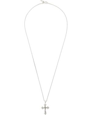 Emanuele Bicocchi Rose Cross Necklace - Metallic