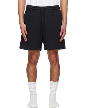 Skims Cotton Fleece Relaxed Shorts - Blue