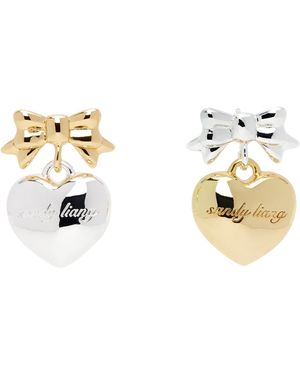 Sandy Liang Boucles D'Oreilles Ballerina - Métallisé