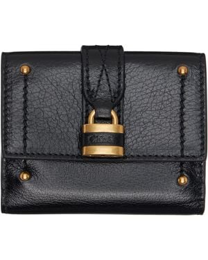 Chloé Mini Paddington Tri-Fold Wallet - Black