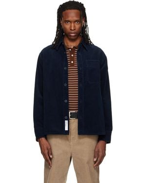 A.P.C. Basile Logo Overshirt - Blue