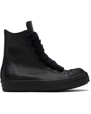 Rick Owens Temple Jumbolace Sneaks Trainers - Black