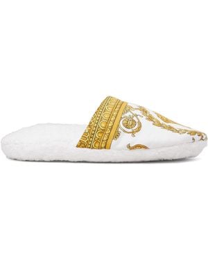 Versace 'I Heart Baroque' Slippers - Black