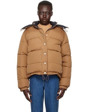 A.P.C. Reversible Hooded Puffer Jacket - Blue