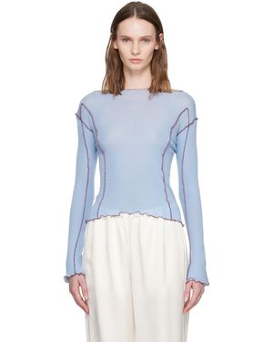 Baserange T-Shirt À Manches Longues Omato Bleu