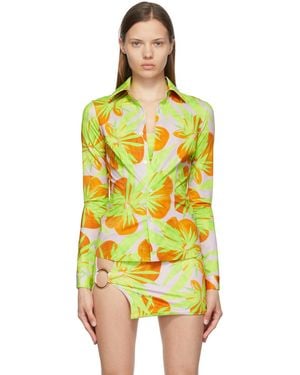 Louisa Ballou Nylon Jersey Shirt - Multicolor