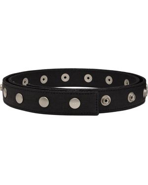 Rick Owens Hollywood Snaps Belt - Black
