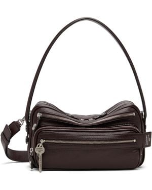 Acne Studios ブラウン Camero Party バッグ - ブラック