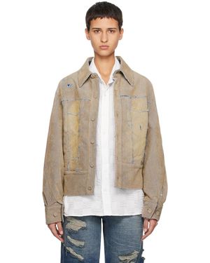 ジャケット・アウター ADERERROR TRUCKER JACKET 1601 / WHITE ADERERROR TRUCKER JACKET 1601 / WHITE