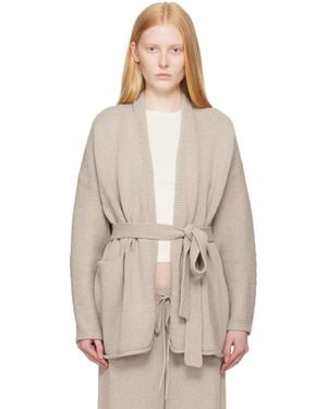 Lauren Manoogian Taupe Coto Cardigan - Natural