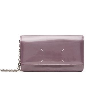 Maison Margiela Four Stitches Chain Wallet Bag - Purple
