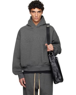 Fear Of God Holiday Embossed 'Essentials' Classic Hoodie - Grey