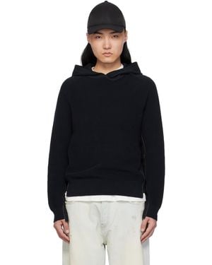 Rag & Bone Gabe Spliced Hoodie - Black