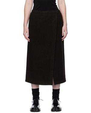 Rier Wrap Midi Skirt - Black