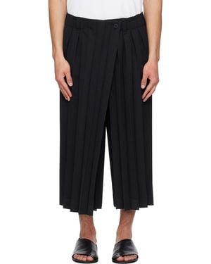 Homme Plissé Issey Miyake Edge Ensemble Trousers - Black