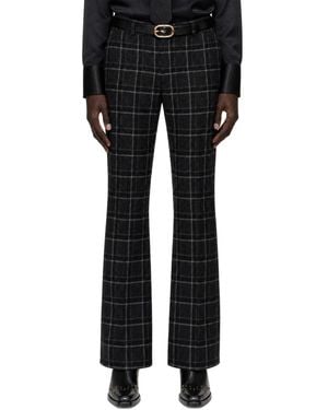 Ernest W. Baker Loose Fit Flare Trousers - Black