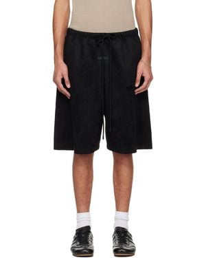 Fear Of God Holiday Faux-Suede Fleece Relaxed Shorts - Black