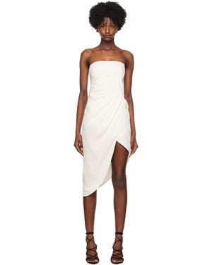 GAUGE81 White Lica Midi Dress - Black