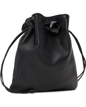 ayllon CASILDA POUCH IN BLACK レザー 巾着バッグ CASILDA Pouch in Black – Ayllón