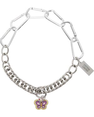 Chopova Lowena B Fly Carabiner Necklace - Metallic